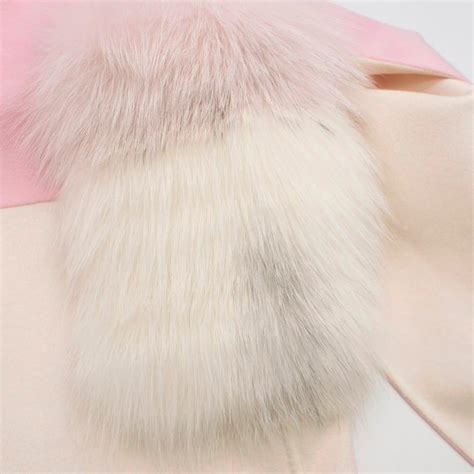 fendi coat with pink fur|fendi coat fur pockets.